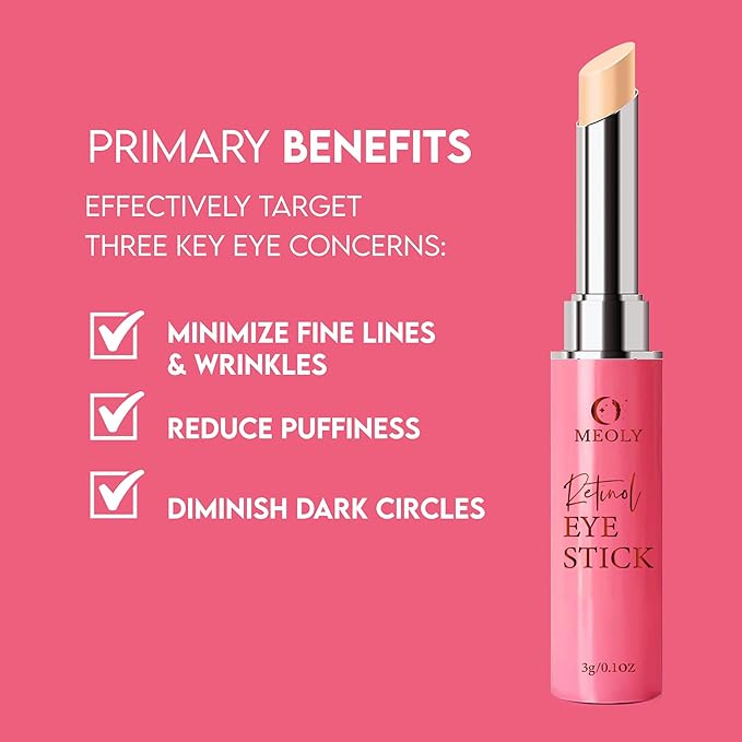 Instant Eye Bag Remover, Retinol Eye Cream for Dark Circles, Under Eye Brightener Stick, Under Eye Cream Anti Aging, Eye Cream for Wrinkles, Brightening Eye Cream for Puffiness and Bags-FemmiqueWomen