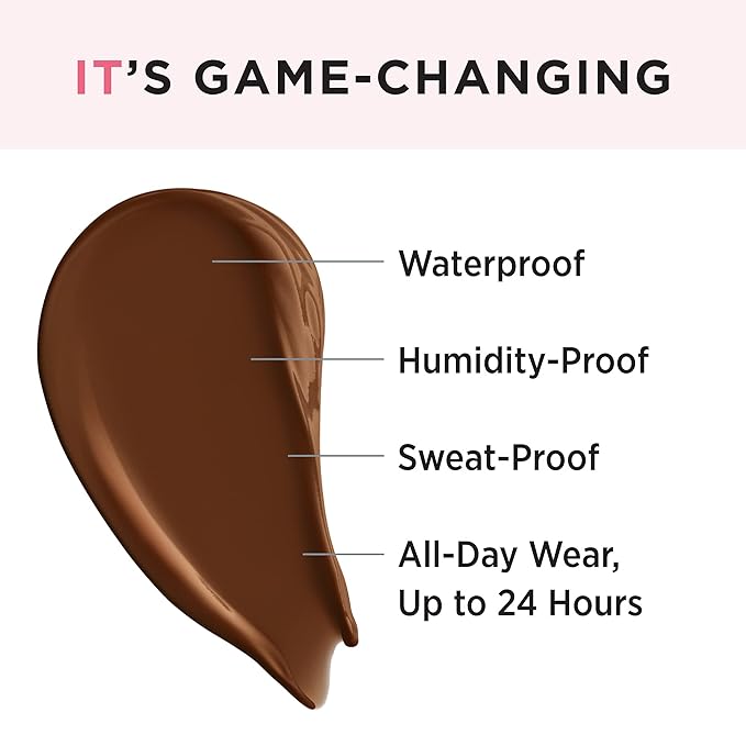 IT Cosmetics Makeup Set - Includes Supersize Bye Bye Under Eye Concealer (44.0 Deep) + Heavenly Luxe Complexion Perfection Concealer Brush (1 fl oz) - with Collagen, Hyaluronic Acid & Antioxidants-FemmiqueWomen