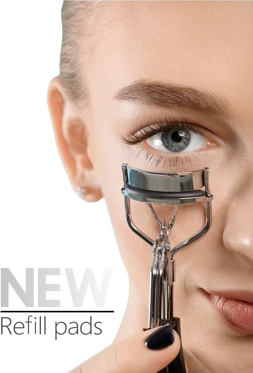 40 pcs Eyelash Curler Refills Curler Refill Pads Soft Rubber Curler Replacement Refills Pads for Universal Eyelash Curler with a Clear Storage Box (Black, Purple, Rose Red, Pink * 10)-FemmiqueWomen