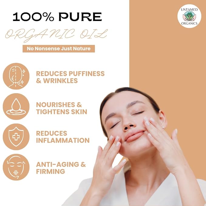 Youth Elixir - Roll On Facial Serum For Under Eyes and Face with Certified Organic, Cold Pressed, Hexane Free Castor, and Frankincense Oil - Miracle Anti-Aging Oil 10mL-FemmiqueWomen