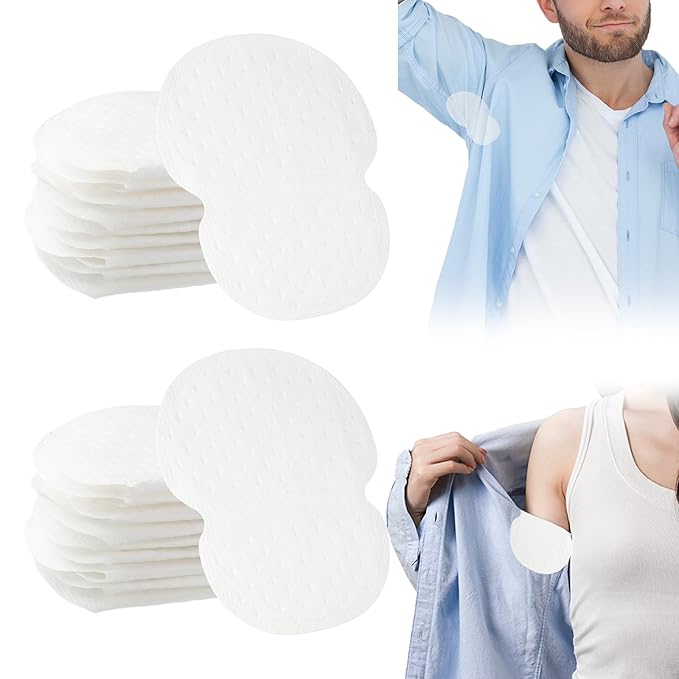 200PCS Underarm Sweat Pads for Women Men, Disposable Ultra-Absorbent Invisible Arm Pit Sweat Guards-FemmiqueWomen