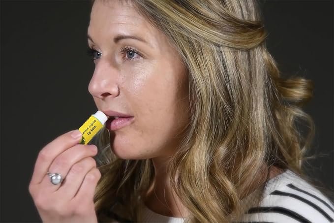 2-Pack Organic Lemon Lip Balm - USDA Certified Organic, 70% Organic Jojoba Oil, Organic Beeswax, Soothes and Softens Dry, Cracked, and Sensitive Lips, Natural Lemon Scent No Taste. 0.15 oz/4.6 gm-FemmiqueWomen