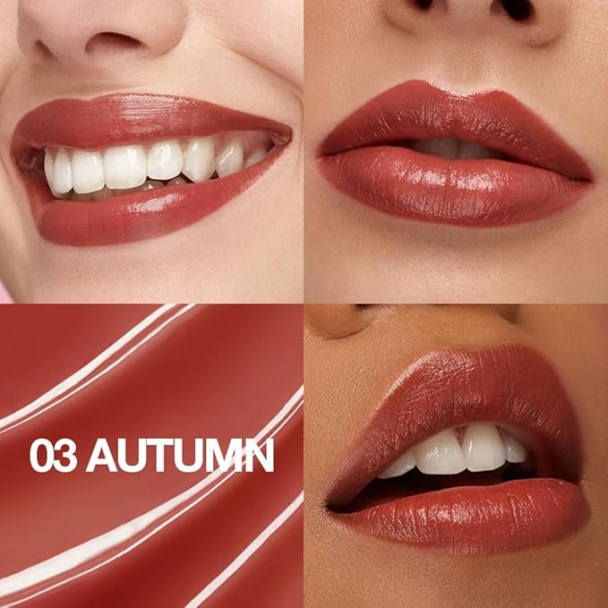 2Pcs Tinted Lip Balm Moisturizing Lipstick – Warm Orange Brown & Deep Rose Color Bean Paste Sheer Hydrating Lip Color for Dry Lips Nourishing Lip Balm for All Women with a Subtle Natural Scent-FemmiqueWomen