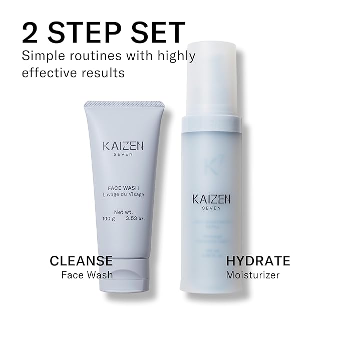 2-Step Set for Men | Made in Japan | Face Wash 100ML and Light Moisturizer 120ML-FemmiqueWomen