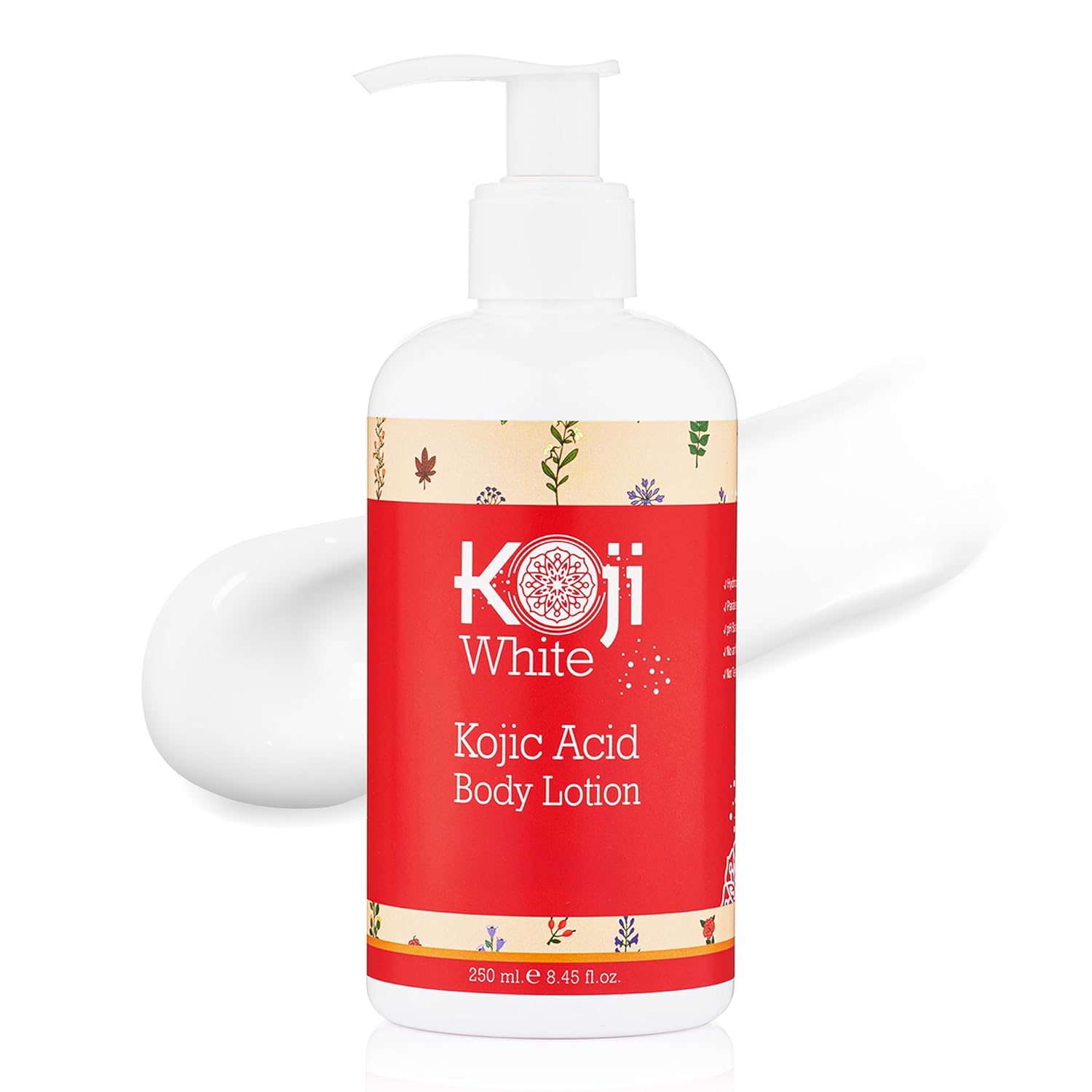 Koji White Kojic Acid Body Lotion – Vegan Moisturizing Lotion for Dry Skin, Hydrating and Nourishing, Paraben-Free, 8.45 Fl Oz-FemmiqueWomen