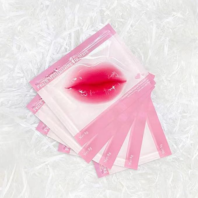 30 pieces of Moisturizing Collagen Crystal Lip Mask - Anti-Ageing & Anti Chapped, Reduce lip Wrinkles, Fade Lip Color, Make Skin Smooth And Firm Collagen Lip Pieces (Rose)-FemmiqueWomen