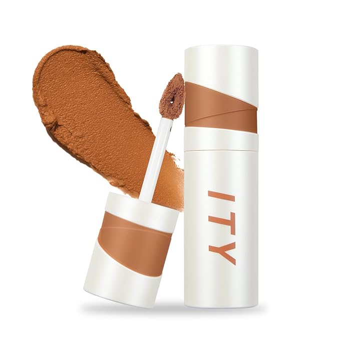 ITY Velvet Matte Finish Lip Stain-Mousse Textured Lip Clay, Orange Shade, Conceals Lip Lines, Rich Pigment Lip Tint Lipsticks, 0.14 oz (4g) in Ginger-FemmiqueWomen