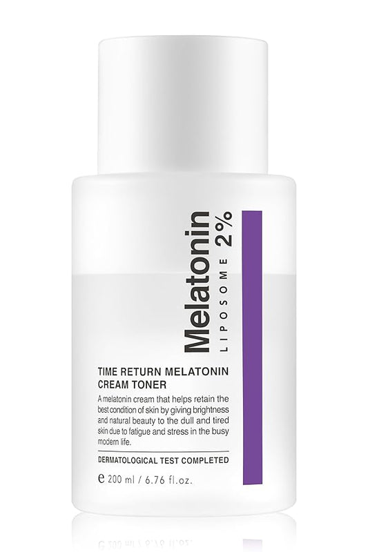 Time Return Melatonin Cream Toner | Highly Moisturizing Facial Toner for Sensitive Skin | Clarifying & Calming Toner for Face | Hydrating Toner for Face | Toner Cream Skin Toner (6.76 fl oz)-FemmiqueWomen