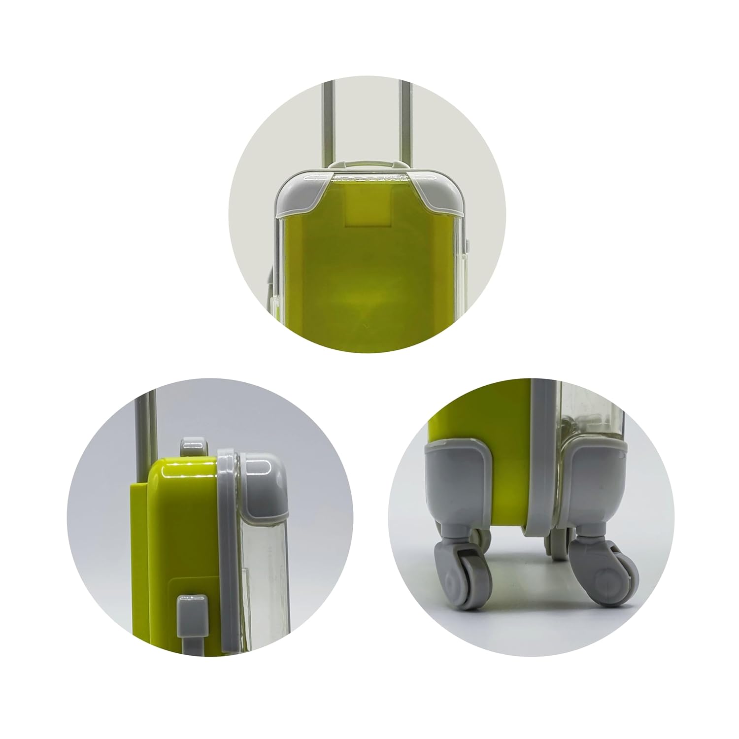 False Eyelash Storage Box, Portable Travel Organizer Mini Luggage False Eyelash Tray Makeup Tool (YELLOW)-FemmiqueWomen