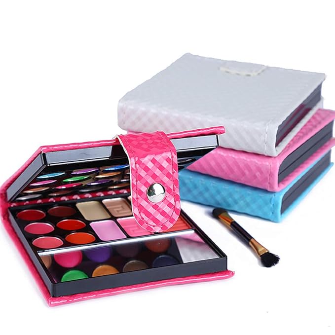 32 Colors Eyeshadow Palette Makeup Contouring Kit Combination with Lipgloss, Blusher and Concealer #1 - Perfect for Professional and Daily Use-FemmiqueWomen