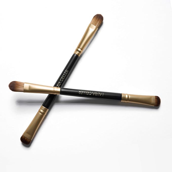 LAURA GELLER NEW YORK Dual-Ended Eyeshadow Brush - Domed Shader & Blending Brush for Baked and Pressed Eyeshadow Application - All Over Eye Makeup Brush-FemmiqueWomen