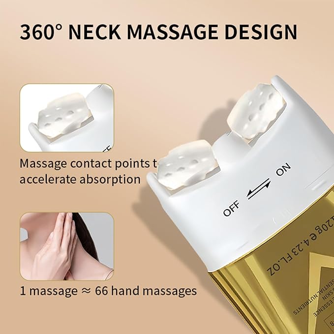 AH-8 Firming Neck Cream with Roller, Tightening & Lifting Cream for Sagging Skin, Contains Hexapeptide, Moisturizing for Face & Body Skin Tightening Cream-FemmiqueWomen