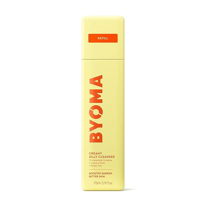 BYOMA Creamy Jelly Cleanser Refill - Hydrating Facial Cleanser for Skin Barrier Repair - Tri-Ceramide Face Wash for Sensitive Skin - Gently Removes Makeup & Excess Oil - 5.91 fl oz Refill-FemmiqueWomen