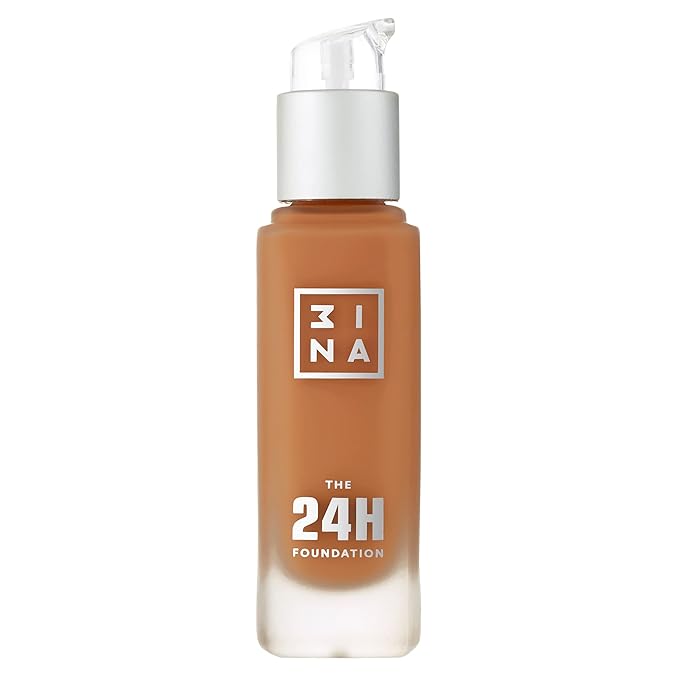 3INA The 24H Foundation 651-24H Long-Wearing Formula - Medium To High Buildable Coverage - Smooth Matte Finish - Expanded Shade Selection - Waterproof, Cruelty Free, Vegan Makeup - 1.01 Oz-FemmiqueWomen