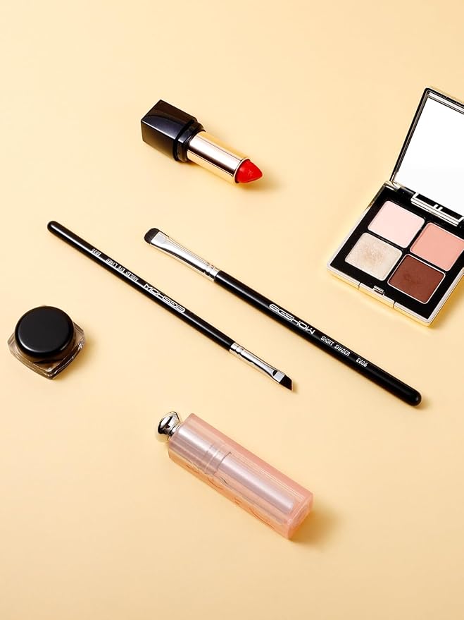 EIGSHOW Angled Eyeliner Brush & Eyeshadow Brush, High-End Precision Gel Liner and Short Smudge Brushes for Cat Eye, Winged Liner (E835&E806)-FemmiqueWomen