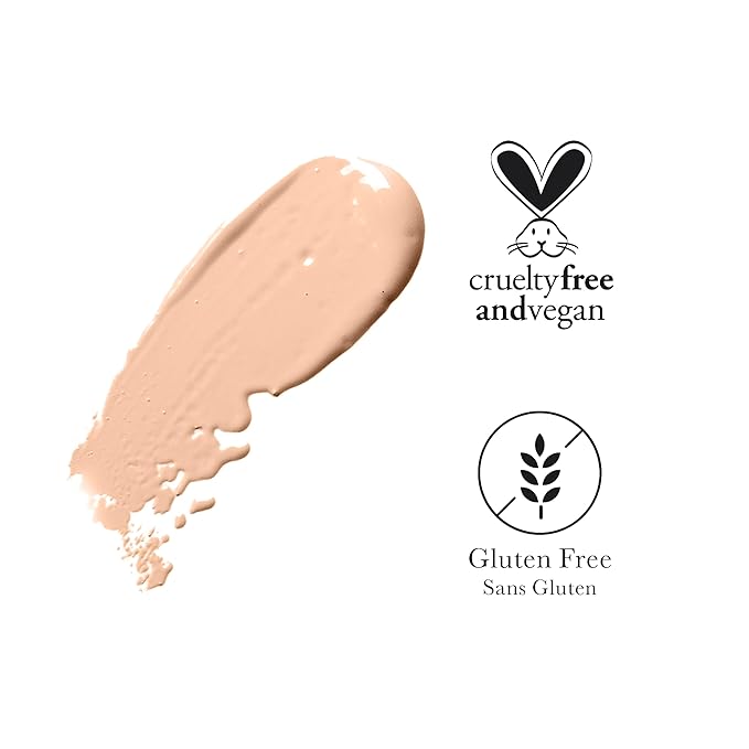 100% PURE Healthy Foundation Full Face Coverage Makeup, Liquid Matte Finish with Anti-Aging Benefits - Vegan Gorgeous Fruit Pigmented Sand Color (Light Medium with Neutral Undertone) - 1 Fl Oz-FemmiqueWomen