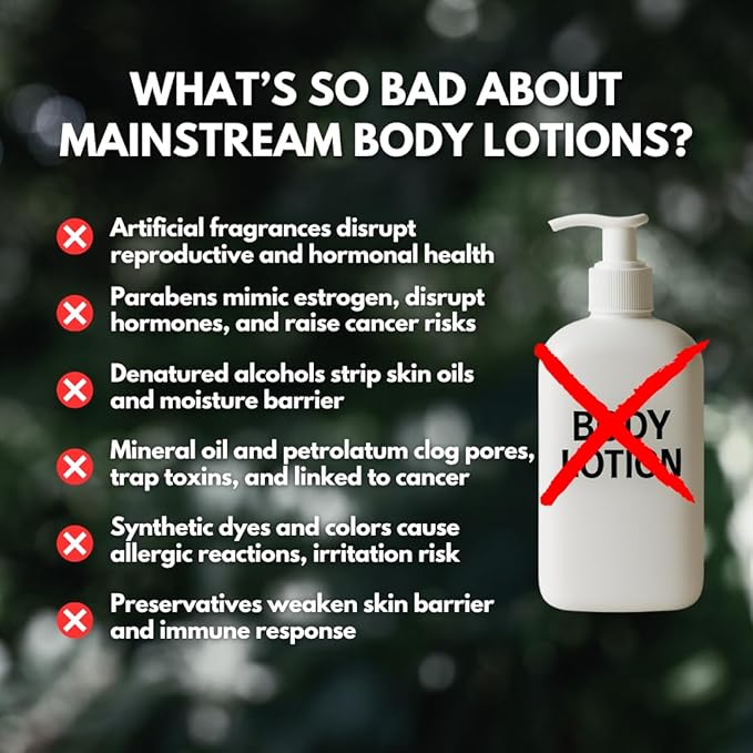 PRIMALS All Natural Body Lotion - Cocoa Butter & Mango Butter - 100% Naturally Derived Ingredients - Alcohol Free, Artificial Fragrance Free, Paraben Free, Petroleum Derivative Free - 8.45 oz-FemmiqueWomen