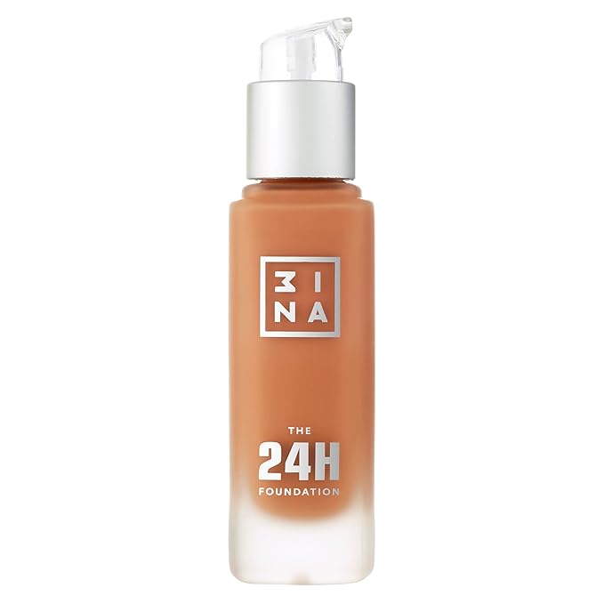 3INA The 24H Foundation 663-24H Long-Wearing Formula - Medium To High Buildable Coverage - Smooth Matte Finish - Expanded Shade Selection - Waterproof, Cruelty Free, Vegan Makeup - 1.01 Oz-FemmiqueWomen