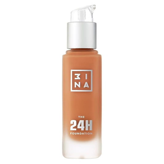 3INA The 24H Foundation 663-24H Long-Wearing Formula - Medium To High Buildable Coverage - Smooth Matte Finish - Expanded Shade Selection - Waterproof, Cruelty Free, Vegan Makeup - 1.01 Oz-FemmiqueWomen