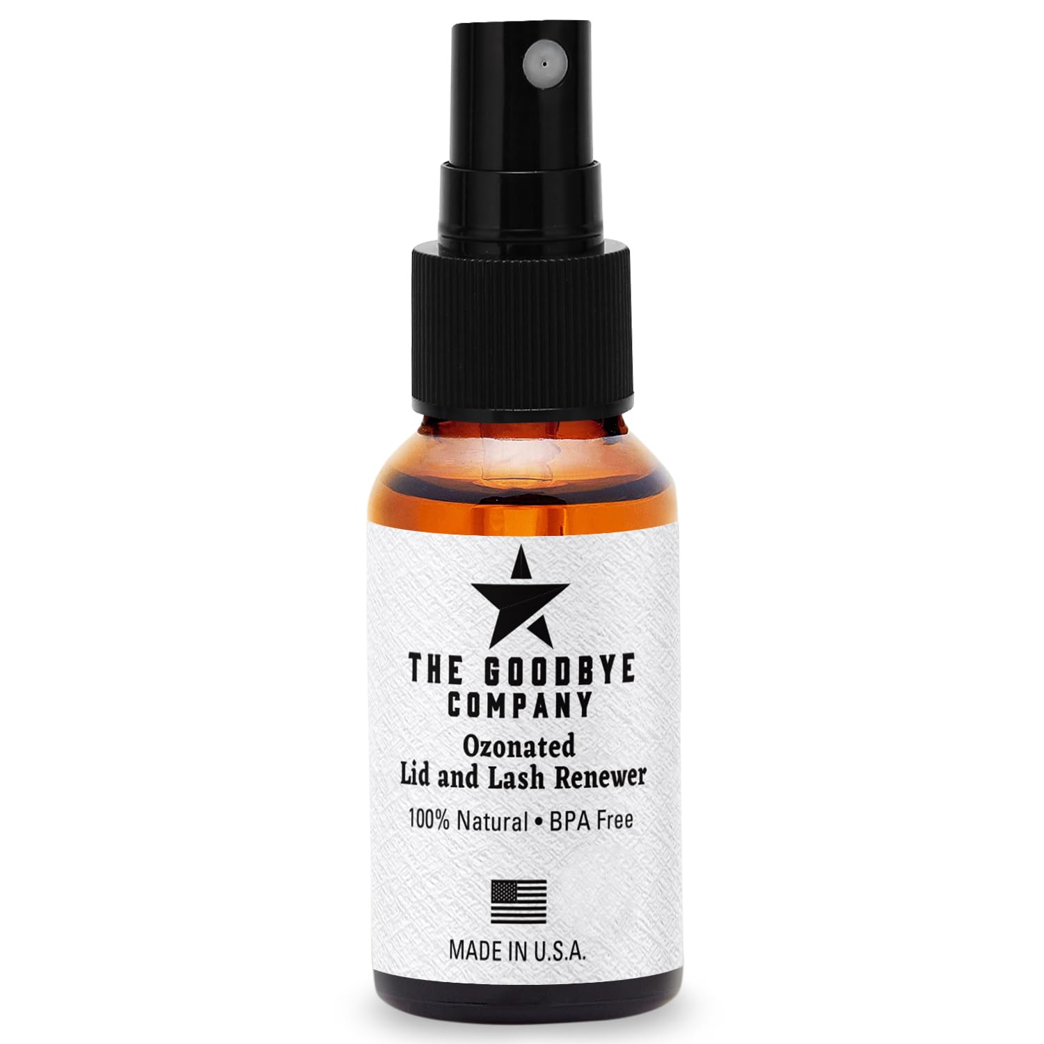 The Goodbye Company Ozonated Lid and Lash Renewer; Hypochlorous Acid Spray Eyelid & Eyelash Extension Cleanser; 100% Natural Lash Cleaning Kit; Made in USA (30 mL)-FemmiqueWomen