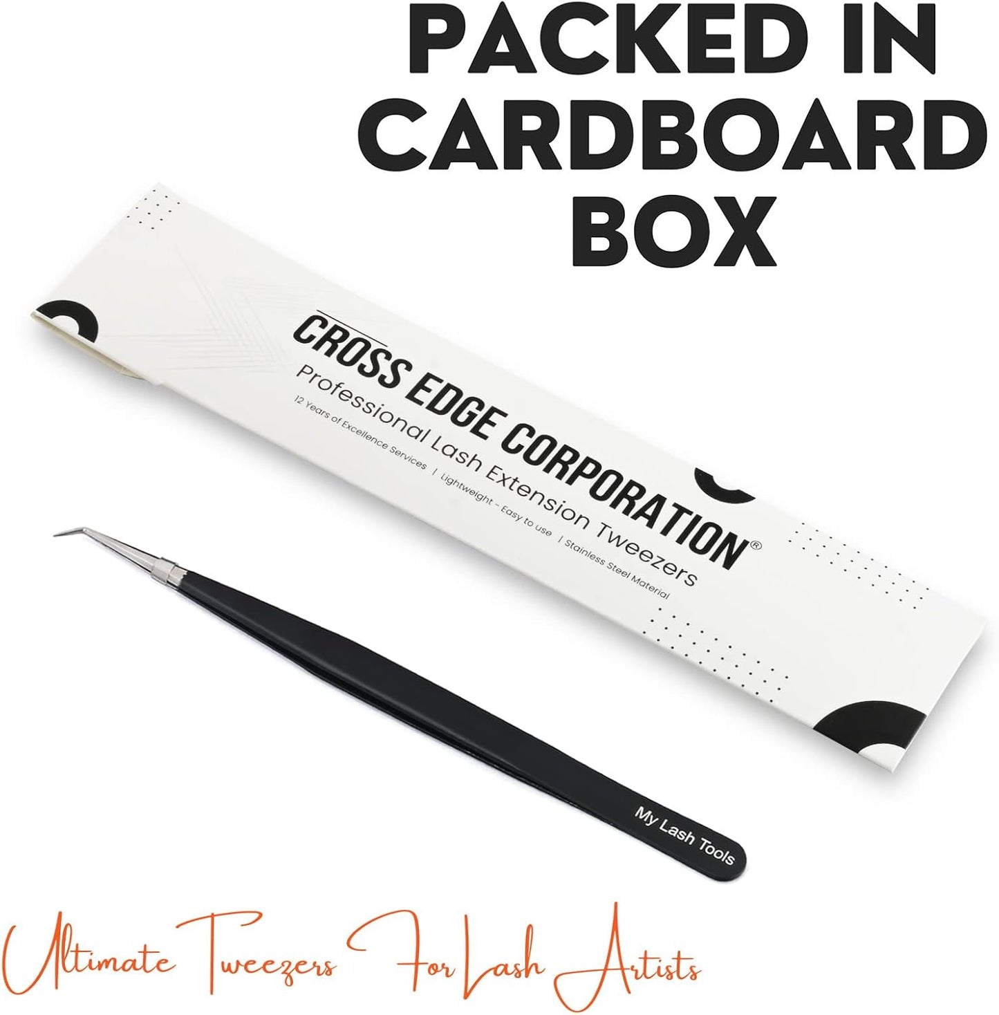 Isolation Lash Tweezers for Eyelash Extension Tweezer for Isolation Lash Extensions 14cm, Best for Individual Isolation & Classic Lashes Japanese Stainless Steel Matte Black)-FemmiqueWomen