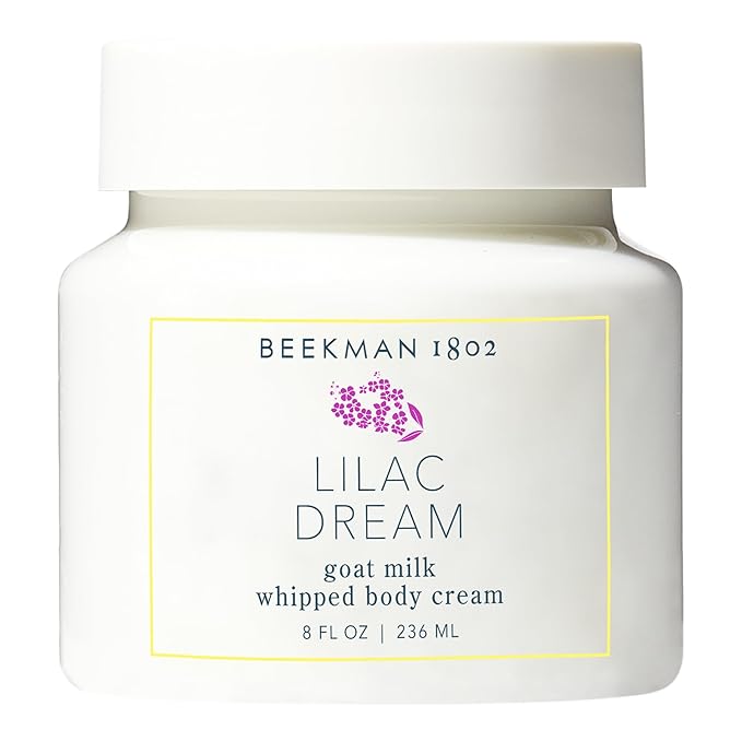 Beekman 1802 Lilac Dream Whipped Body Cream - 8 oz - Moisturizes, Soothes & Softens - With Coconut Oil and Mango Seed Butter - No Irritation - Good for Sensitive Skin-FemmiqueWomen