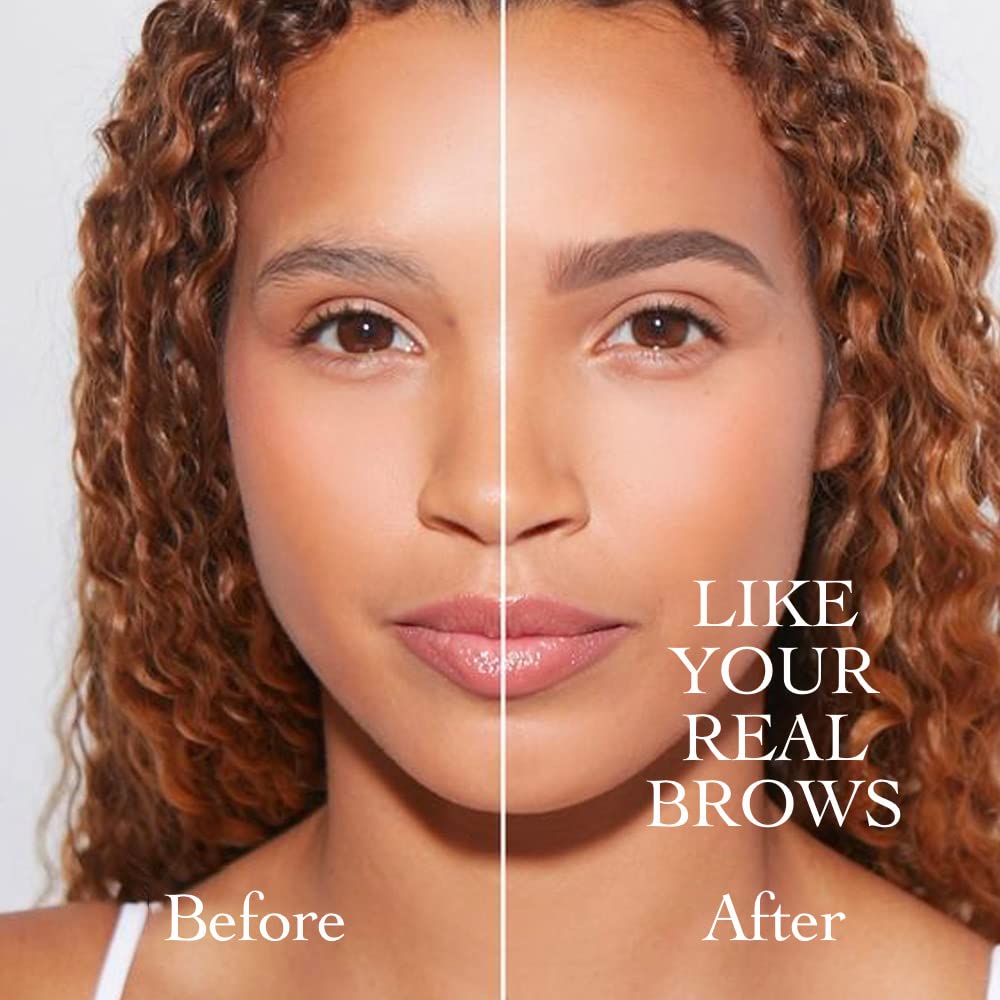 2 Pcs/Set Eyebrow Ink Pencil by Brow Stylist -Micro 4 Point Brow Pen Lift & Snatch Eyebrow Pen Kits with 3 Eyebrow Stencil Long-Lasting Waterproof Natural Eyebrow Hair (2# brown)-FemmiqueWomen