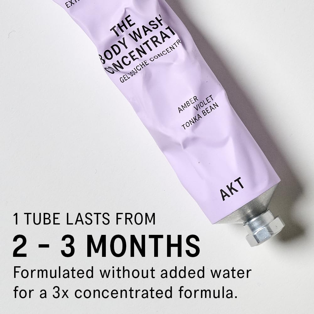 Akt The Body Wash Concentrate 3.4 Fl Oz, Natural Shower Gel with Skin-Balancing Prebiotics, Body Wash Women & Men, with Olive Squalane & Vitamin E, Sc.05 Columbia Road, All Genders-FemmiqueWomen