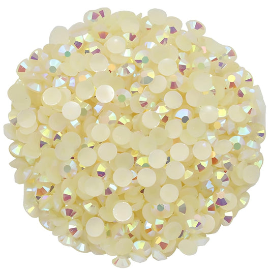 2250 Pcs SS16 4mm AB Flatback Rhinestones for Nails Art Crafts Glitter Round Shine Gems Crystals DIY Clothes Shoes （Champagne AB）-FemmiqueWomen