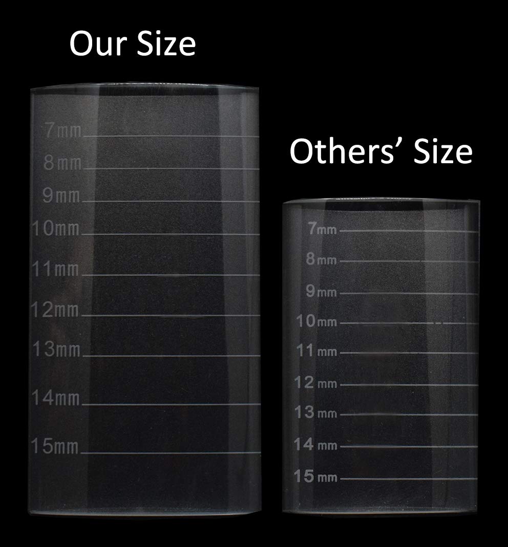 Eyelash Extension Crystal Pallet Lash Holder Tray Bigger Size with Storage Case 4.3x2.4 Inch-FemmiqueWomen