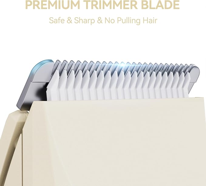 3-in-1 Electric Razor for Women - Waterproof Bikini Trimmer,Rechargeable Electric Shaver for Lady,Pubic Hair Trimmer Women,Personal Trimmer Groomer for Body Hair (Cream, LY-2)-FemmiqueWomen