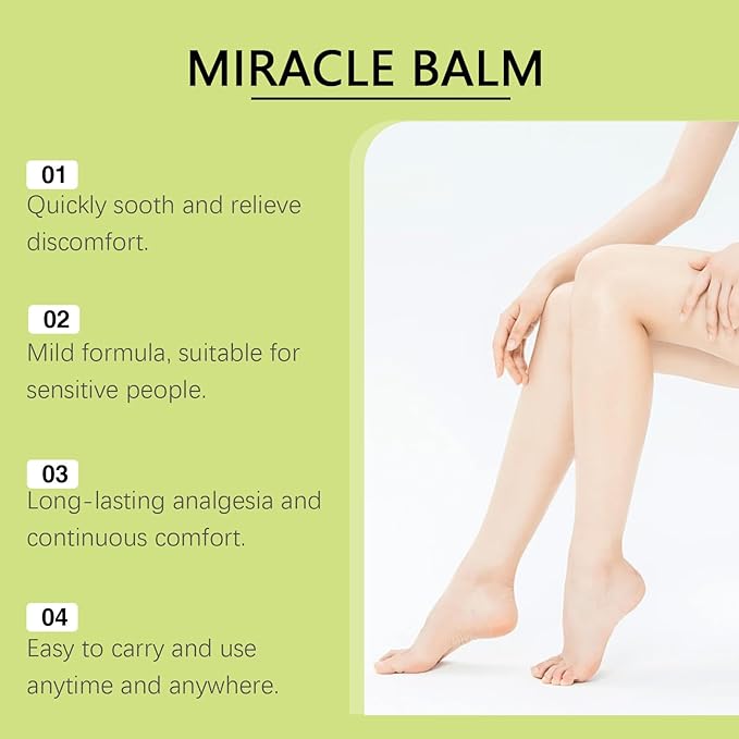 Miracle Balm, Soothing Balm for Joints, Back, Legs & Feet, Non-Greasy (3PCS)-FemmiqueWomen