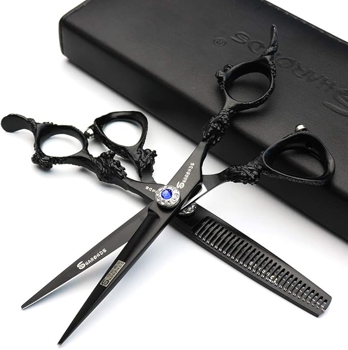 6 inch Hairdressing Scissors Set Barber Shop Hair Beauty Shears Styling Tools (Scissors set)