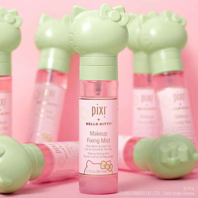Pixi + Hello Kitty Makeup Fixing Mist |Lightweight Setting Spray | 80 ml / 2.7 fl oz-FemmiqueWomen