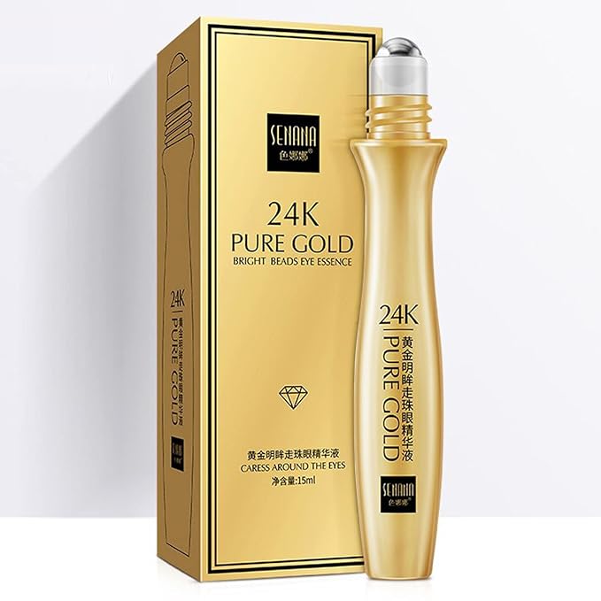 24K Gold Anti-Wrinkle Smoothing Under Eye Cream for Dark Circles, Puffiness, Eye Bag, Anti Aging Correxion Line Daily Cream with Hyaluronic Acid , 15 ML (3)-FemmiqueWomen