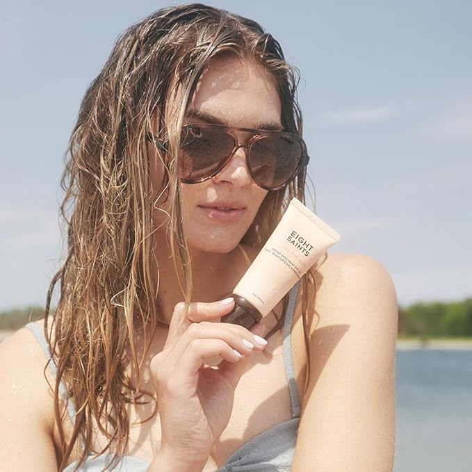 Eight Saints Chase the Sun Broad Spectrum SPF (30) Face Moisturizing Sunscreen, Natural and Organic Mineral-Base Sun Protection Daily Face Moisturizer, 2 Ounces, New Formula-FemmiqueWomen