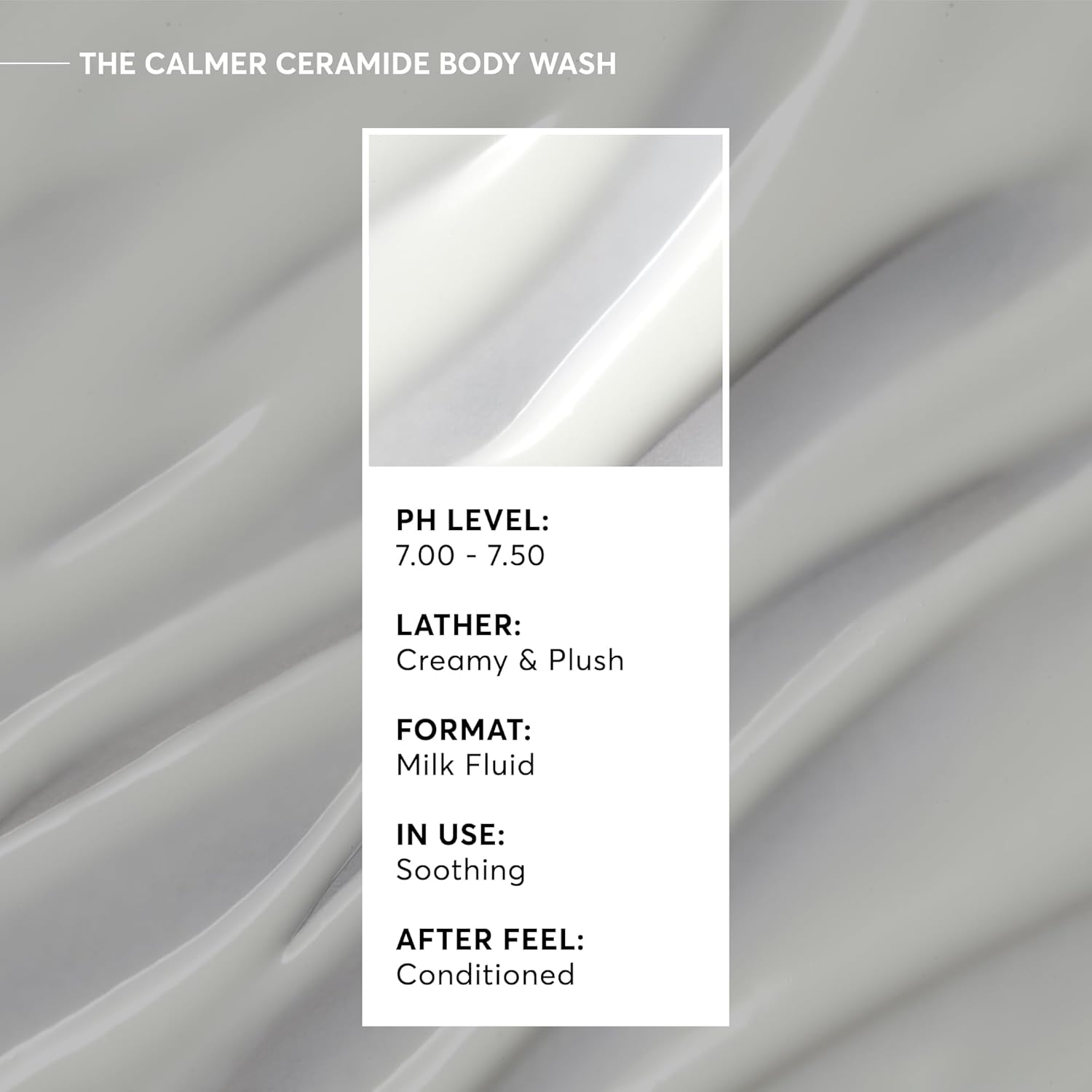 Naturium The Calmer Ceramide Body Wash, Frangrance-Free, Cleansing & Moisturizing for Dry, Sensitive Skin, Dermatologist-Tested, Paraben & Cruelty-Free, 16.9 oz-FemmiqueWomen