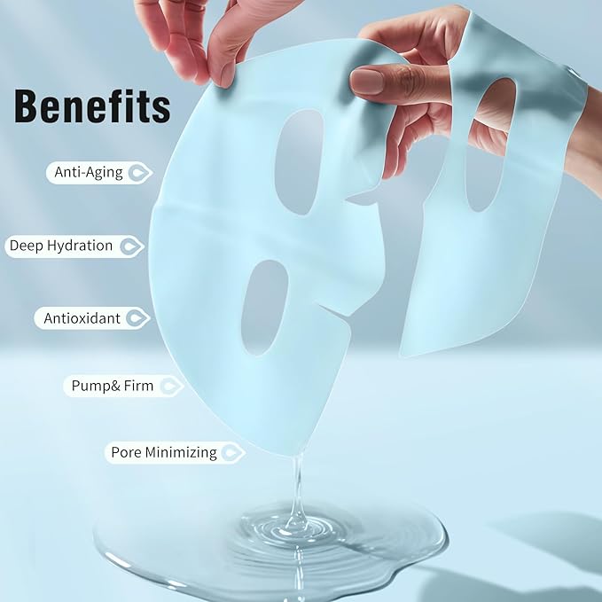 ISTON Overnight Collagen Face Mask - Intense Hydration & Anti-Aging - With 5 Hyaluronic Acids, Peptides & Plant Extracts - Reduce Fine Lines, Plump Skin, Minimize Pores -4Pack-FemmiqueWomen