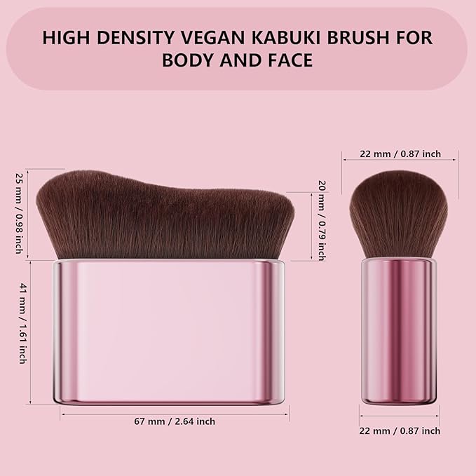 docolor Self Tanner Brush Body Makeup Brush for Flawless Face and Body Makeup, Sunless Tanner Blending Brush Body Brush for Self Tanner, Bronzer, Foundation, Vegan & Cruelty Free-FemmiqueWomen