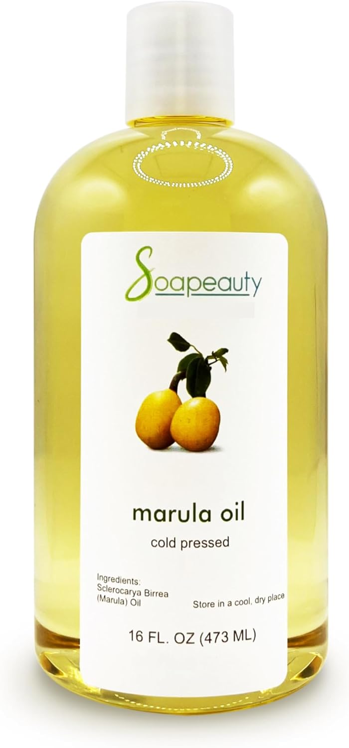 Soapeauty Marula Oil 100% Pure & Natural, Cold Pressed, Rich in Vitamin E & Omega Fatty Acids | Best for Skin, Hair, Face, Nails, and Soap Making | 16 fl oz-FemmiqueWomen