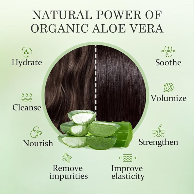 Aloderma Aloe Volumizing Shampoo for Fine, Brittle, & Thinning Hair - Featuring Freshly Harvested Organic Aloe Vera Infused with Arginine & Panthenol - Alcohol, Parabens, Mineral Oil Free - 16oz-FemmiqueWomen