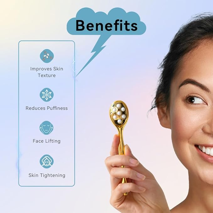 3-in-1 Face Roller for Women – Cryo Sticks for Puffiness, Skin Tightening & Face Lifting, Facial Roller with Cream Spatula, Travel-Friendly Design-FemmiqueWomen