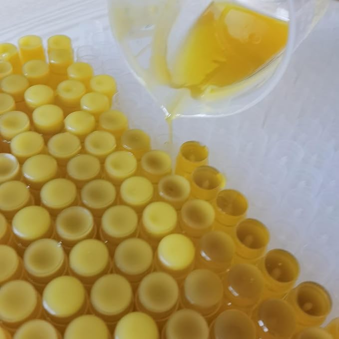 2PCS Handmade Plant lip balm Pink Lips Serum Brighten Dark Lips Bleaching Essence Lip Balm Repair Fine Lines Brighten Moisture Exfoliator Lip Care (Yellow)-FemmiqueWomen