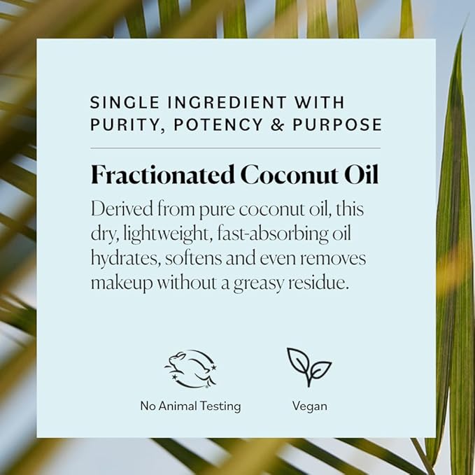 Sky Organics Fractionated Coconut Oil, Hydrating Dry Oil for Moisture, Massage and Makeup Removal, Suitable for All Skin Types, 100% Pure and Cold Pressed Multipurpose Body and Face Oil, 8 fl. Oz-FemmiqueWomen