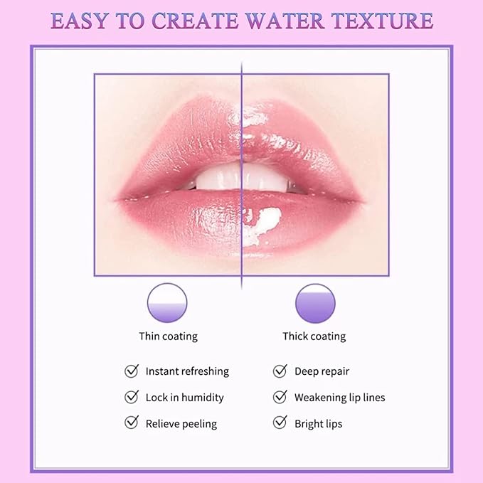 2PCS Honey Pot Lip Balm, Lip Balm Honey Pot with Brush, Cherry Blossom Lip Balm for Dry Cracked Lips, Lip Scrubs Exfoliator & Moisturizer, Hydrating Lip Sleeping Mask-FemmiqueWomen