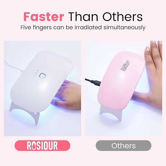 Jelly Gel Nail Polish Kit with U V Light, Hema-Free Milky Jelly White Pink Nude Orange Gel Polish Set with Base & Top Coat Chrome Nail Powder, 4 Colors Mini Salon Nail Art Starter Gift for Women Girl-FemmiqueWomen