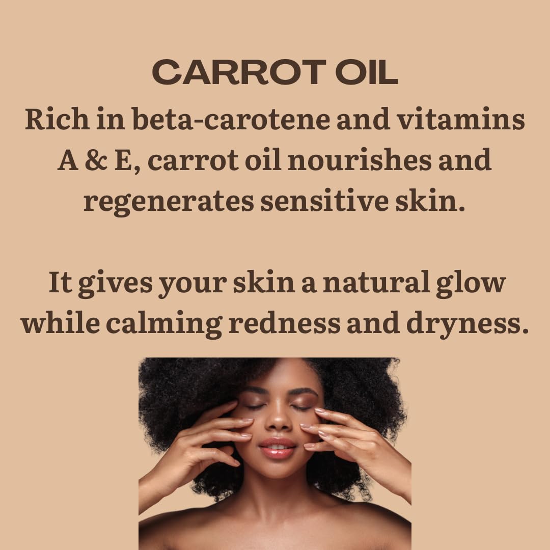 Hydrating Face Cream with Carrot Oil & Collagen – Anti-Aging Face Moisturizer for Glowing Skin – Deep Hydration & Wrinkle Reduction – Lightweight Daily Day & Night Cream-FemmiqueWomen