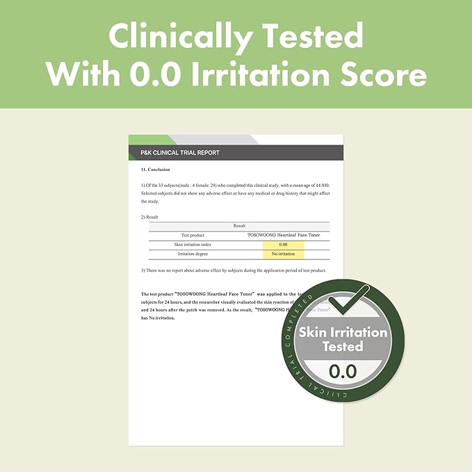 Heartleaf Face Toner with 970,200ppm Heartleaf Water, Centella, Hyaluronic Acid, Witch Hazel, Trouble Care, Acne-Prone, Calming, Hydrating, Purifying, Korean Skin Care, 250ml, 8.45 fl.oz.-FemmiqueWomen