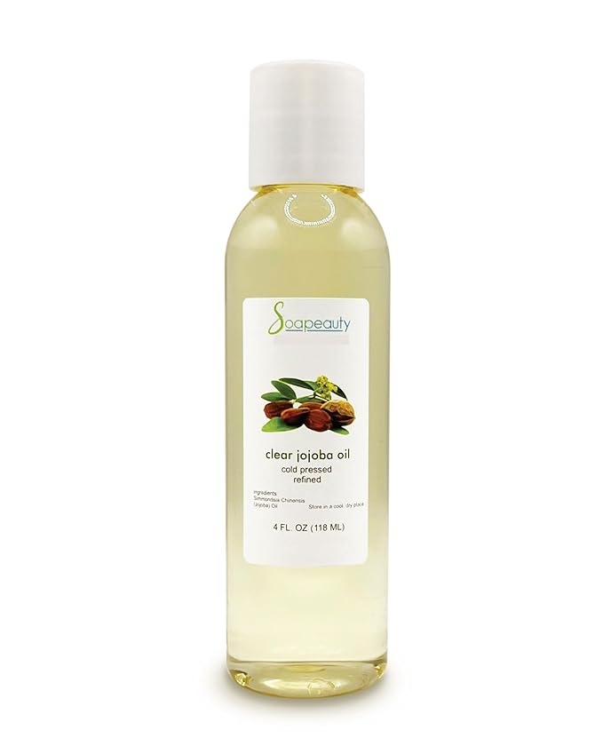 Soapeauty Clear Jojoba Oil | 100% Pure & Natural | Refined, Cold Pressed, Hexane Free | Moisturizing Oil for Skin, Face, Hair & Nails | 4 fl oz-FemmiqueWomen