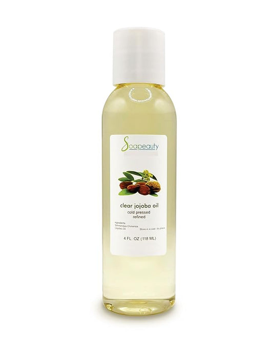 Soapeauty Clear Jojoba Oil | 100% Pure & Natural | Refined, Cold Pressed, Hexane Free | Moisturizing Oil for Skin, Face, Hair & Nails | 4 fl oz-FemmiqueWomen